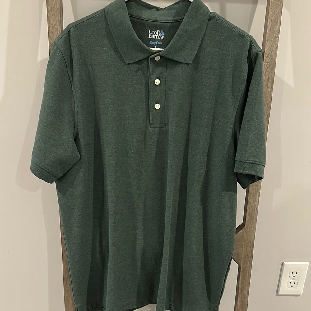 Croft & Barrow Forest Green Polo Shirt